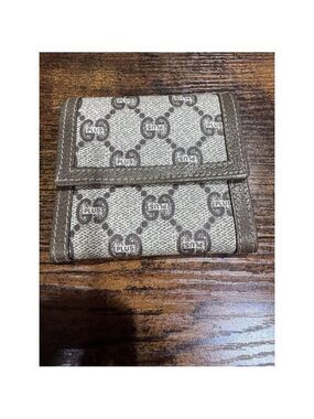 Gucci Plus Monogram Card and Coin Pouch 1970’s-1980’s